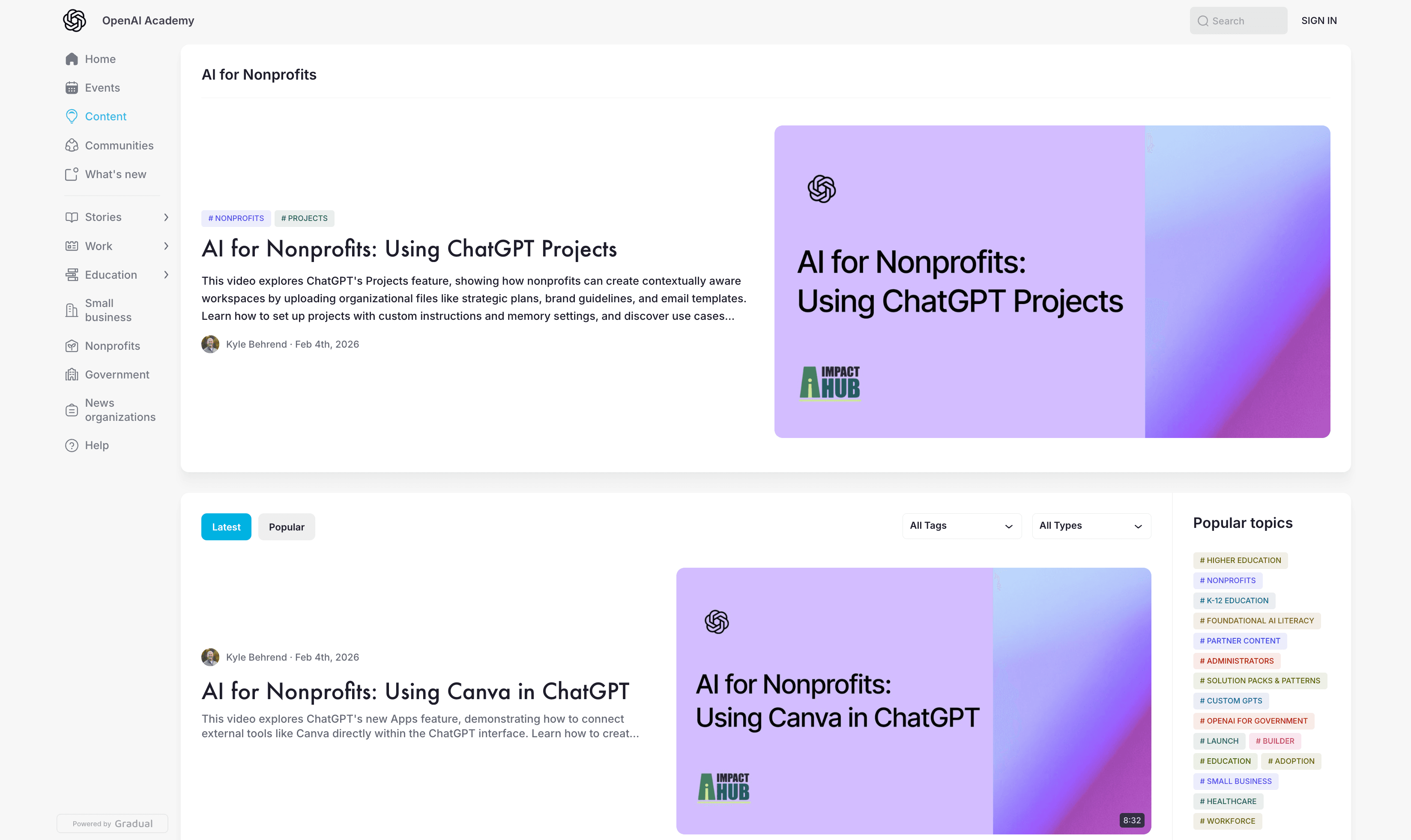 OpenAI Academy — image 1